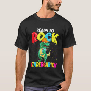 Kinder, die bereit sind, den Kindergarten Dinosaur T-Shirt