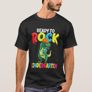 Kinder, die bereit sind, den Kindergarten Dinosaur T-Shirt
