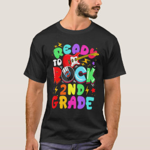 Kinder, die bereit sind, Gitarre der zweiten Klass T-Shirt