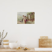 Kinder, die BlackBerry pflücken, 19. Jahrhundert Poster (Küche)