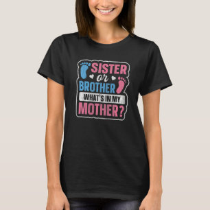 Kinder, die das Angebot für eine Genderoffenbarung T-Shirt