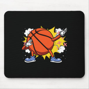 Kinder, die den amerikanischen Bysketbyll-Player f Mousepad