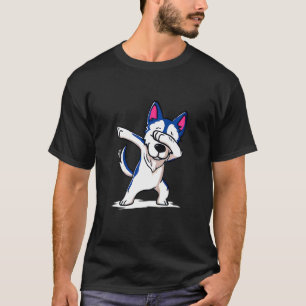 Kinder, die den sibirischen Husky Dog Boys Kinder T-Shirt