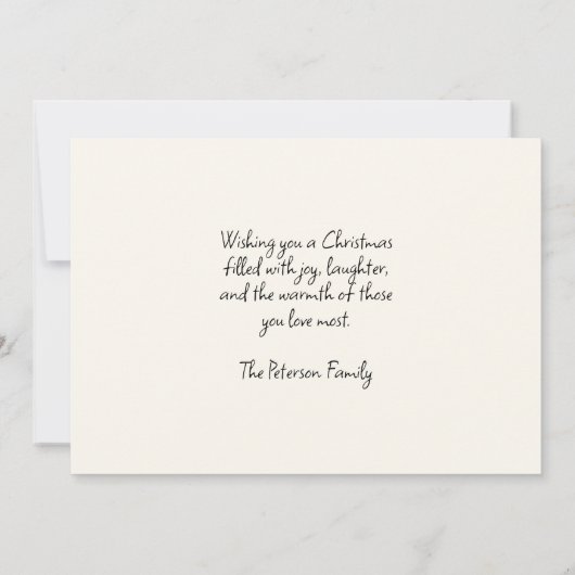 Kinder, die den Weihnachtsmann vor Weihnachten bes Karte (Rückseite)