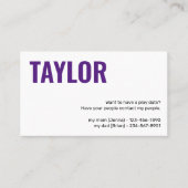 Kinder, die die Karte abspielen Datum spielt Mädch (Vorderseite)