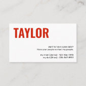 Kinder, die die Karte abspielen Datum spielt Mädch (Vorderseite)