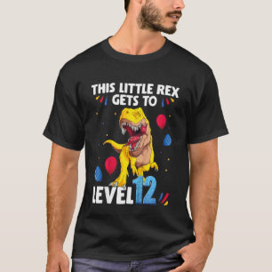 Kinder, die diesen kleinen Rex auf Stufe 12 Geburt T-Shirt