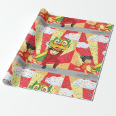Kinder, die ein lustiges Wrapping Paper haben Geschenkpapier (Ungerollt)