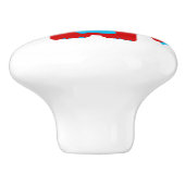 Kinder, die eine mit Augen Alien gezeichnet haben, Keramikknauf (Seitenansicht)