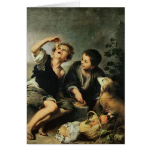 Kinder, die eine Torte, 1670-75 essen