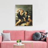 Kinder, die einen Kuchen essen, 1670-75 Leinwanddruck (Insitu (Wohnzimmer))