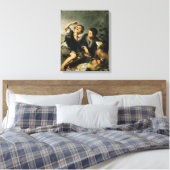 Kinder, die einen Kuchen essen, 1670-75 Leinwanddruck (Insitu (Schlafzimmer))