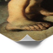 Kinder, die einen Kuchen essen, 1670-75 Poster (Ecke)