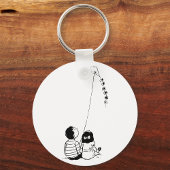 Kinder, die einen Schlüsselanhänger fliegen