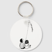 Kinder, die einen Schlüsselanhänger fliegen (Vorderseite)