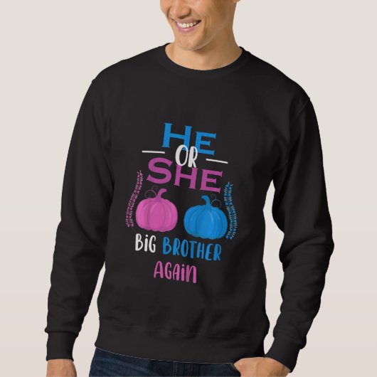 Kinder, die er oder sie große Bruder wieder Geschl Sweatshirt (Vorderseite)