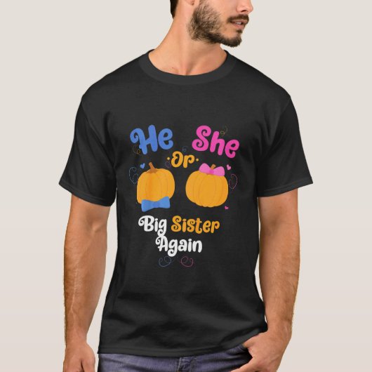 Kinder, die er oder sie große Schwester wieder Ges T-Shirt (Vorderseite)