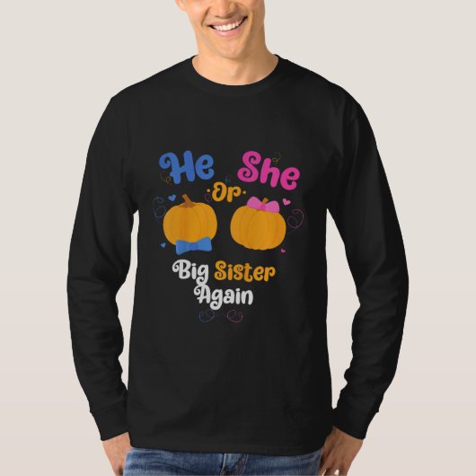 Kinder, die er oder sie große Schwester wieder Ges T-Shirt (Vorderseite)