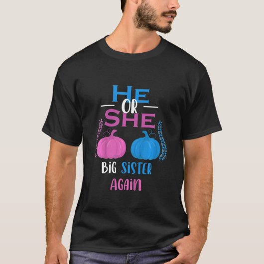 Kinder, die er oder sie große Schwester wieder Ges T-Shirt (Vorderseite)