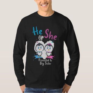 Kinder, die er oder sie zu einem großen Schwester T-Shirt