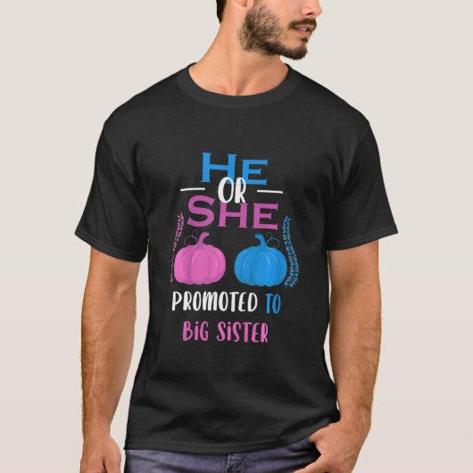 Kinder, die er oder sie zu einer großen Schwestern T-Shirt (Vorderseite)