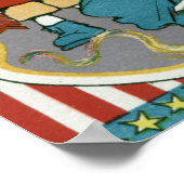 Kinder, die Frauen mit Feuerwerken tormentieren Poster (Ecke)