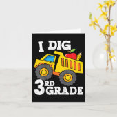 Kinder, die ich als 3. Klasse Dump Truck Construct Karte (Gelbe Blume)