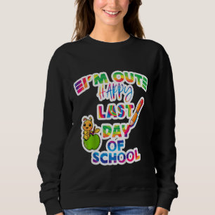 Kinder, die ich am letzten Schultag aus Apfel bin, Sweatshirt