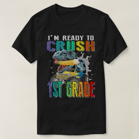 Kinder, die ich bereit bin, den 1st-Klasse-Monster T-Shirt (Design vorne)