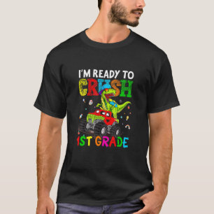Kinder, die ich bereit bin, den ersten Grade Dino  T-Shirt