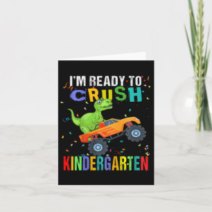 Kinder, die ich bereit bin, den Kindergarten Dinos Karte