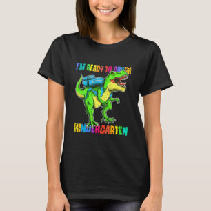 Kinder, die ich bereit bin, den Kindergarten Dinos T-Shirt