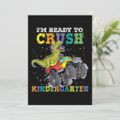Kinder, die ich bereit bin, den Kindergarten-Monst Einladung (Stehend Vorderseite)