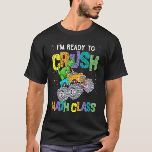 Kinder, die ich bereit bin, den Math Class Monster T-Shirt (Vorderseite)