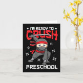 Kinder, die ich bereit bin, die Vorschule wieder z Karte (Gelbe Blume)