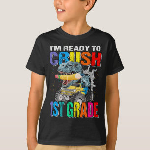 Kinder, die ich bereit bin, einen Monsterlkw der e T-Shirt