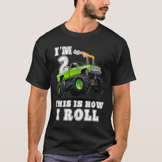 Kinder, die ich bin 2 So Roll Monster Truck T-Shirt (Vorderseite)
