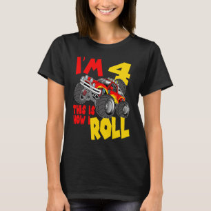 Kinder, die ich bin 4 So Roll Monster Truck 4. T-Shirt