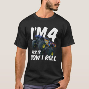 Kinder, die ich bin 4 So Roll Monster Truck 4. T-Shirt