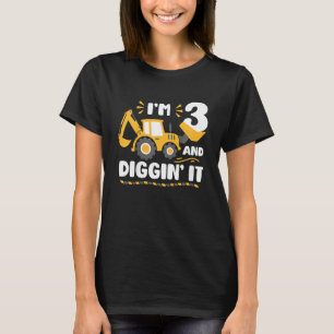 Kinder, die ich bin, graben I Jungs 3. Geburtstags T-Shirt