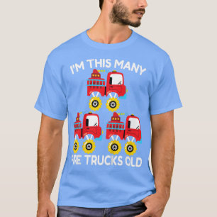 Kinder, die ich bin so viele Feuerwehrfahrzeuge Mo T-Shirt