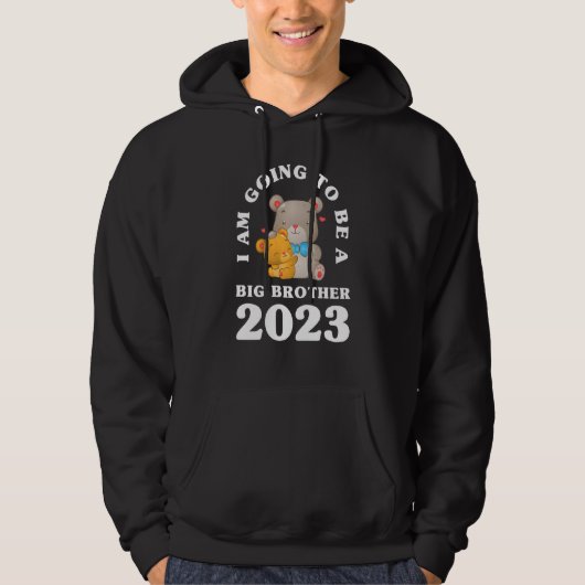 Kinder, die ich ein großer Bruder 2023 Bears Futu  Hoodie (Vorderseite)
