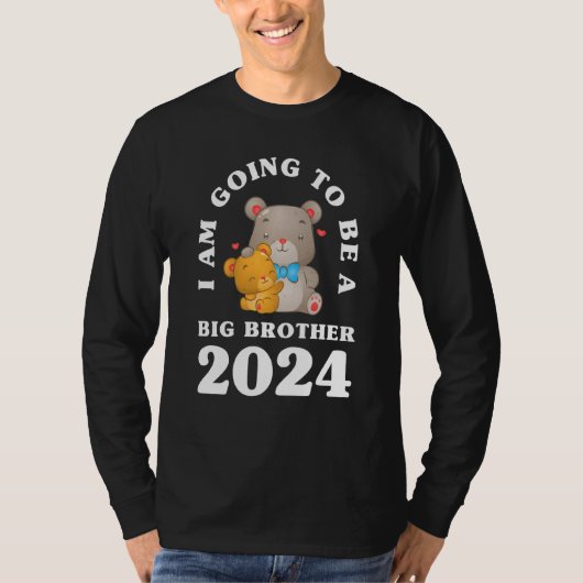 Kinder, die ich ein großer Bruder 2024 Bears Futu T-Shirt (Vorderseite)