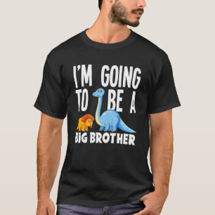 Kinder, die ich ein großer Bruder von Dino Dinosau T-Shirt