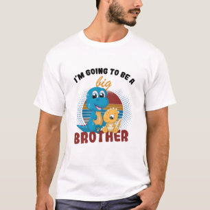 Kinder, die ich ein großer Bruder werden Dinosauri T-Shirt