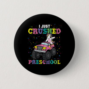 Kinder, die ich gerade zerstört Vorschule Mädchen  Button
