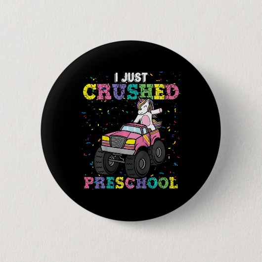 Kinder, die ich gerade zerstört Vorschule Mädchen Button (Vorderseite)