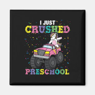 Kinder, die ich gerade zerstört Vorschule Mädchen Magnet