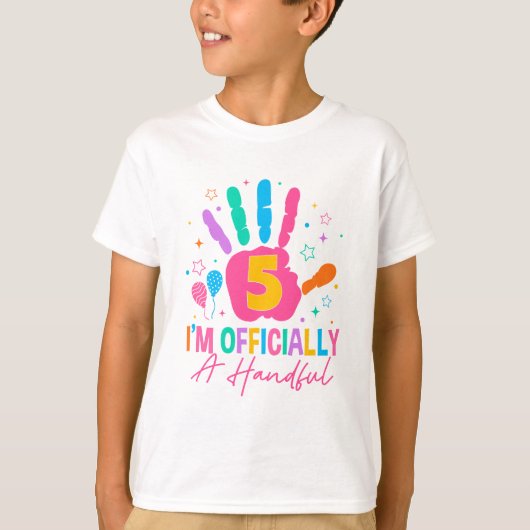 Kinder, die ich heimlich ein handliches 5. Geburts T-Shirt (Vorderseite)