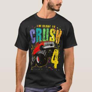 Kinder, die ich reif bin, 4 Monster Truck 4. Gebur T-Shirt